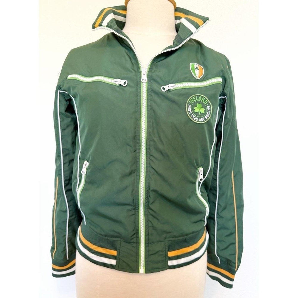 Retro Irish jacket women's size Large 12/14 Ireland stylish fashion